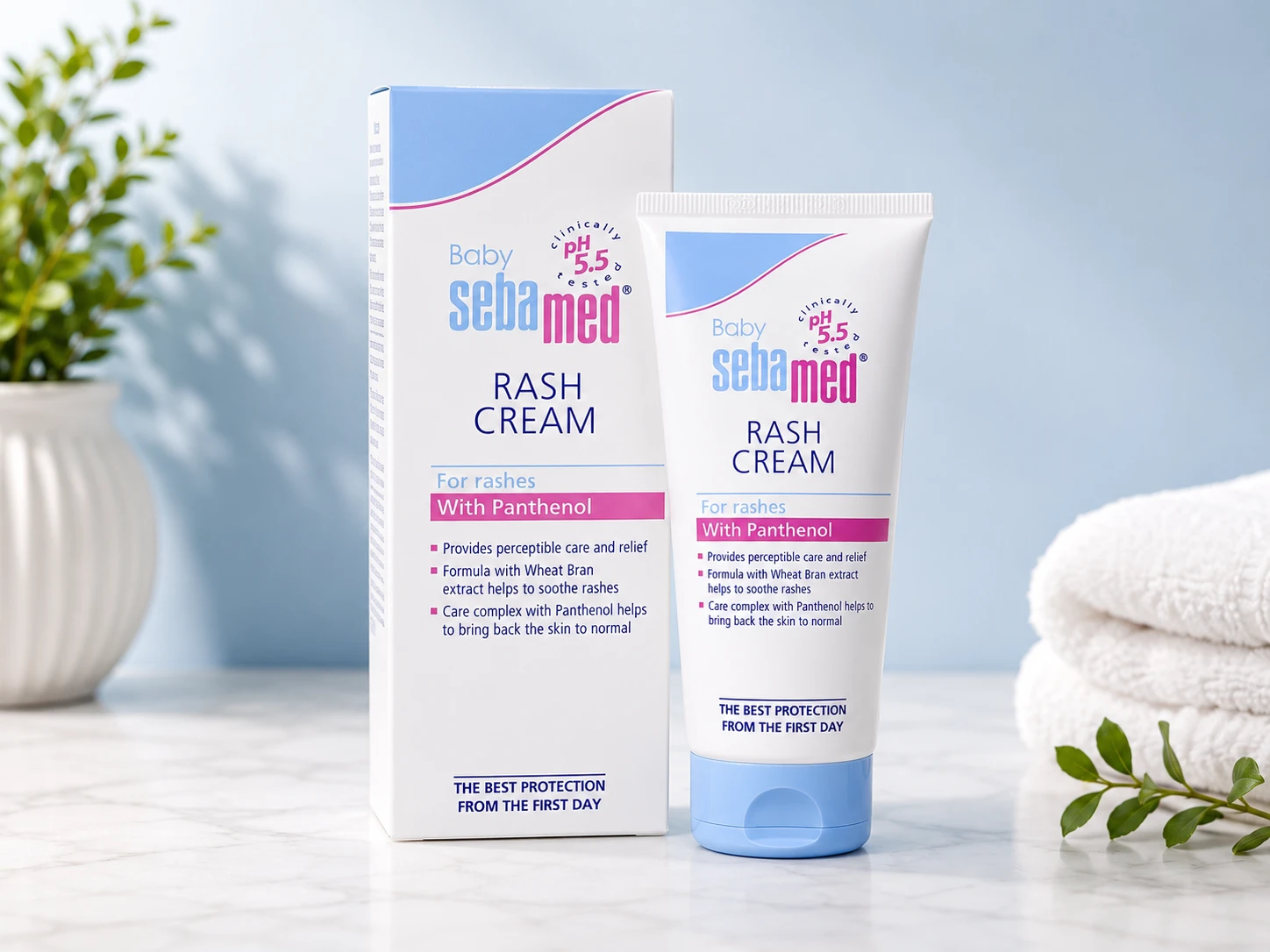Sebamed Baby Rash Cream with Panthenol | pH 5.5 | For Baby Diaper Rash Care | 100 ml