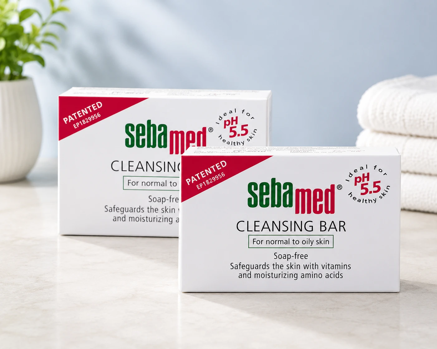 Sebamed Sensitive Skin Cleansing Bar | Soap-Free | pH 5.5 | For All Skin Types | 100 gm