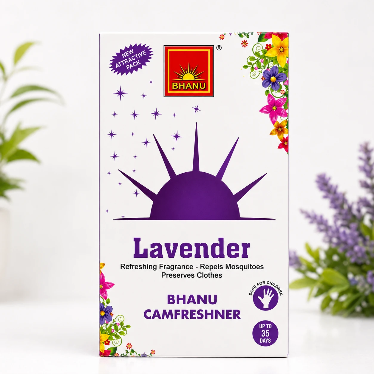 BHANU Camfreshner – Lavender Fragrance (60 g)